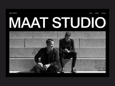 Maat Studio design typography ui