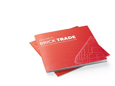 Brickstrade Brochure book cover branding city design vector