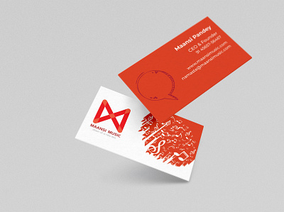 Business Card- Maansi Music branding design illustration typography vector