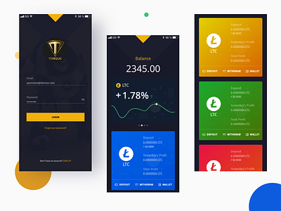 Torque - App Design app branding design icon logo ui ux web