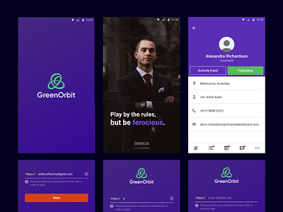 Green Orbit Mobile App (Intranet)
