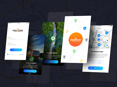 DataIntrance App Design app design figma ios maps photoshop vector