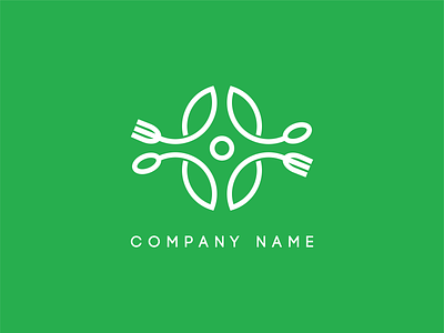 spoon & fork branding elegant food graphic design logo restaurant spoonfork unik