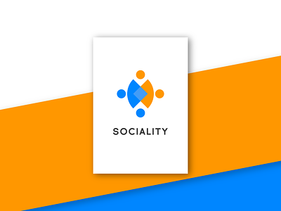 SOCIALITY branding designgraphic designlogo elegant flatlogo graphicdesigner logo people simple social sociality