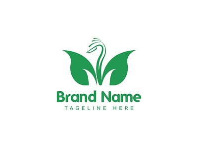 plant bird bird branding design designer flatlogo food graphic design green identity leaf logo logomark modern natural plant restaurant