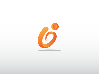 G+I 3d alphabet brand branding company design designer designgraphic elegant gi letter graphic design illustration logo modern monogram orange people sport trademark vector