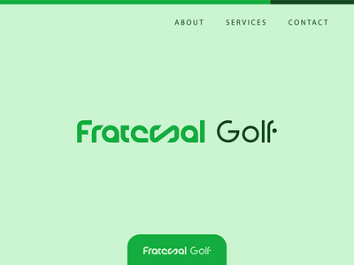 GOLF branding company cool design elegant flatlogo font graphic design green illustration logo logo daily logo golf modern trademark vector wordmark