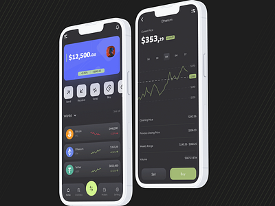 Crypto Wallet - Mobile App app branding design designer graphic design illustration logo ui ux vector