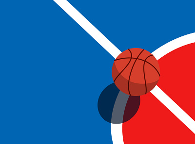 Ball in the court basketball colors court figma fun sports wallpaper