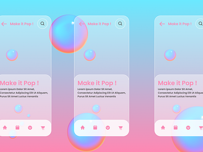 Make it pop ! adobexd branding colors design figma glassmorphism illustration logo ui ux vector