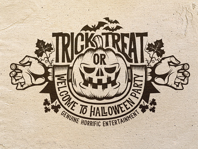 Halloween party logo