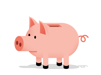 Piggy bank accumulation animation coin collection money money box pig piggy bank thrift box
