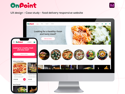 OnPoint responsive website - Case study case study design figma figma prototyping ui user experience user interface ux ux case study ux interaction ux prototyping visual design