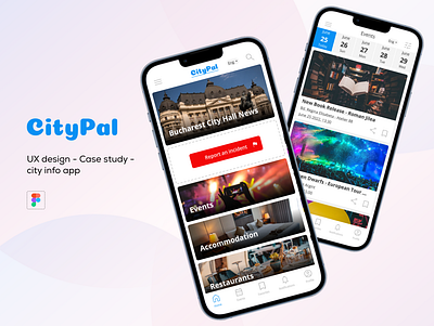 CityPal App - Case study case study design figma figma prototyping ui ui design user experience user interaction user interface ux ux case study ux design ux interaction ux prototyping uxui