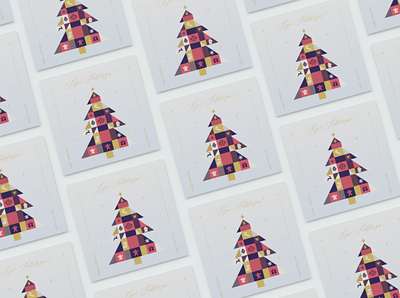 Christmas Card branding card christmas design graphic design illustration print typography vector