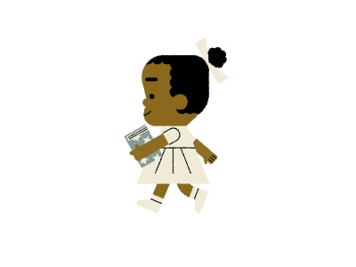 Ruby Bridges character children design illustration illustrator kids texture