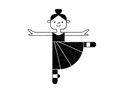 Ballerina ballerina ballet character illustration illustrator texture