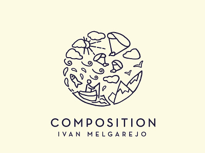 C O M P O S I T I O N branding composition image logo vintage