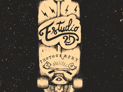 Skate handmade handrawn illustration logo oldschool skater