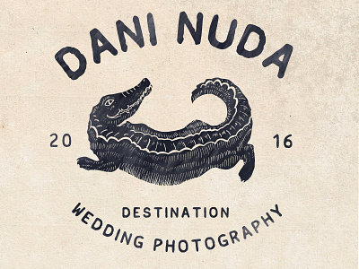 Dani Nuda branding cocrodile handdrawn icon illustration logo oldblackbamboo