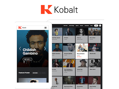 Kobalt Music Website Design bands craft cms design music app user experience web design web development