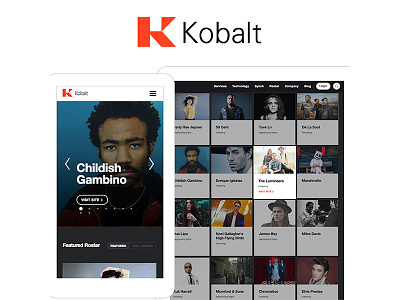 Kobalt Music Website Design
