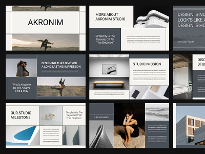 Minimalist Presentation design exploration graphicdesign layout pitchdeck presentation slide typography ui