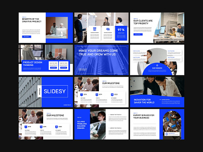 Business Presentation design exploration layout pitchdeck slide typography ui