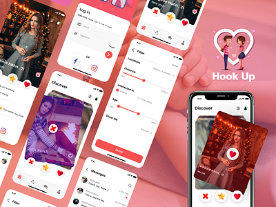 Dating app UI/UX design