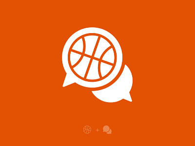 Bball Chat baskeetball chat icon iconogrpahy meessage sport