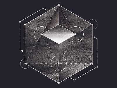 Facets abstract cube geometric geometry photoshop triangle