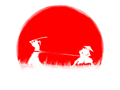 Bushido battle fight japan one color samurai threadless