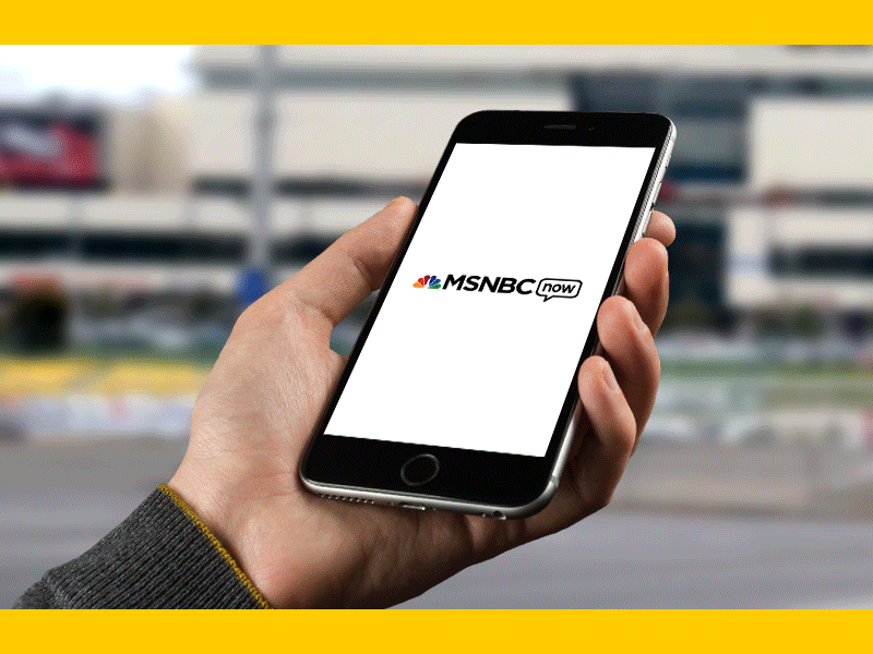 MSNBC Now Mock animation app iphone motion screen slide ui ux