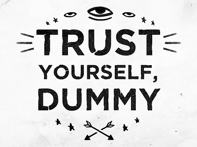 Dummy rough simple trust type typography