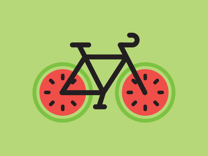 Fresh Wheels bicycle bike design fruit minimal