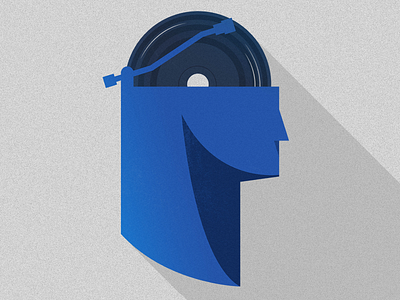 Music Minded clever design illustration minimal music photoshop record simple