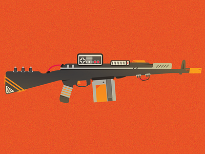 Fortnite Inspired - Sniper Rifle Illustration Poster