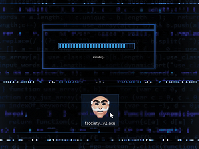 System Update firmware hacker icon mrrobot photoshop ui upgrade