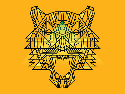 Eye of the Tiger abstract animal design illustration symmetrical symmetry tiger