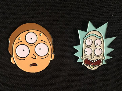 Rick & Morty lapepins merch merchandise pins rickandmorty