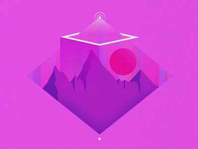 Omni geometric geometry mountains shapes sun texture