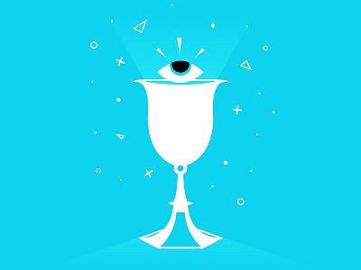 Woke Chalice abstract drink eye negative space shapes