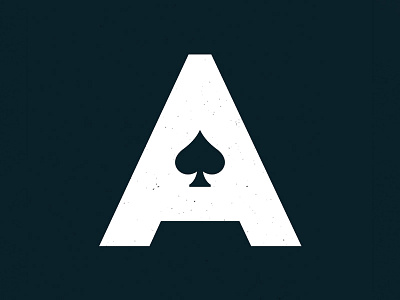 Ace of Spades ace cards negative space simple