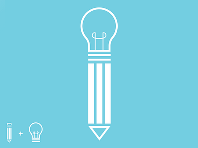 Idea To Execution idea lightbulb line line art minimal. create pencil