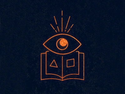 Wisdom Hieroglyph alchemy book eye icon knowledge moon read wisdom