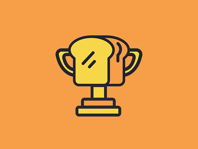 Bread Winner bread funny gold humor icon simple trophy