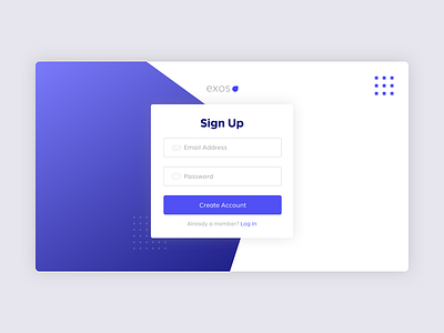 Daily UI 01 - Sign Up clean colors design gradient interface purple sign up sketch ui