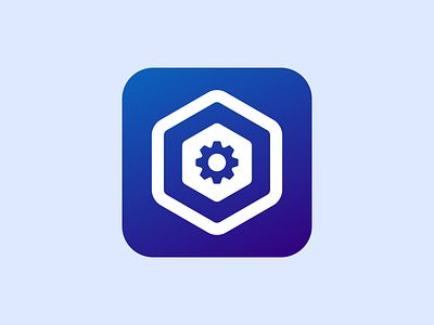 Daily UI 005 App Icon (v2) app app icon cog gear icon iconography setting