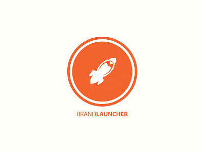 BrandLauncher brand brand launcher circle launch launcher logo rocket simple
