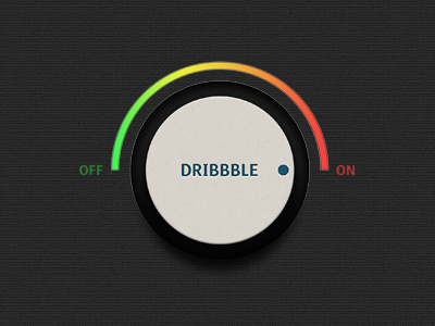 Dribbble On button dribbble knob texture ui volume volume knob